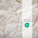 Bettwäsche "Flowers" - Grün / 135x200 + 40x80 cm Pure Label