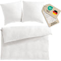Musselin Bettwäsche Doppelbett - Weiß - 200x200 + 2x80x80 cm