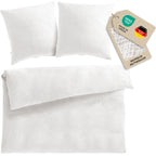 Musselin Bettwäsche Doppelbett - Weiß - 200x200 + 2x80x80 cm