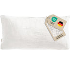Musselin Kopfkissenbezug - Weiß - 40x80 cm
