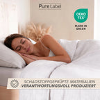 Musselin Bettwäsche Sets - Weiß - 2x155x220 + 2x80x80 cm
