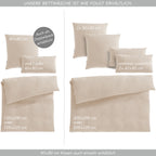 Musselin Bettwäsche Sets - Anthrazit / 2x135x200 + 2x40x80 cm Pure Label