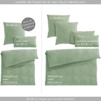 Musselin Bettwäsche Sets - Anthrazit / 2x135x200 + 2x40x80 cm Pure Label