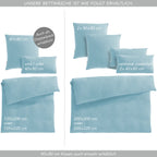 Musselin Bettwäsche Sets - Anthrazit / 2x135x200 + 2x40x80 cm Pure Label