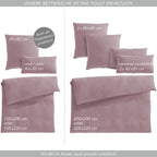 Musselin Bettwäsche Sets - Anthrazit / 2x135x200 + 2x40x80 cm Pure Label