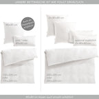 Musselin Bettwäsche Sets - Anthrazit / 2x135x200 + 2x40x80 cm Pure Label